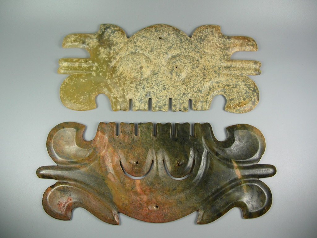 Two Unusual Chinese Hongshan Culture Jade Plaque (1 of 10)