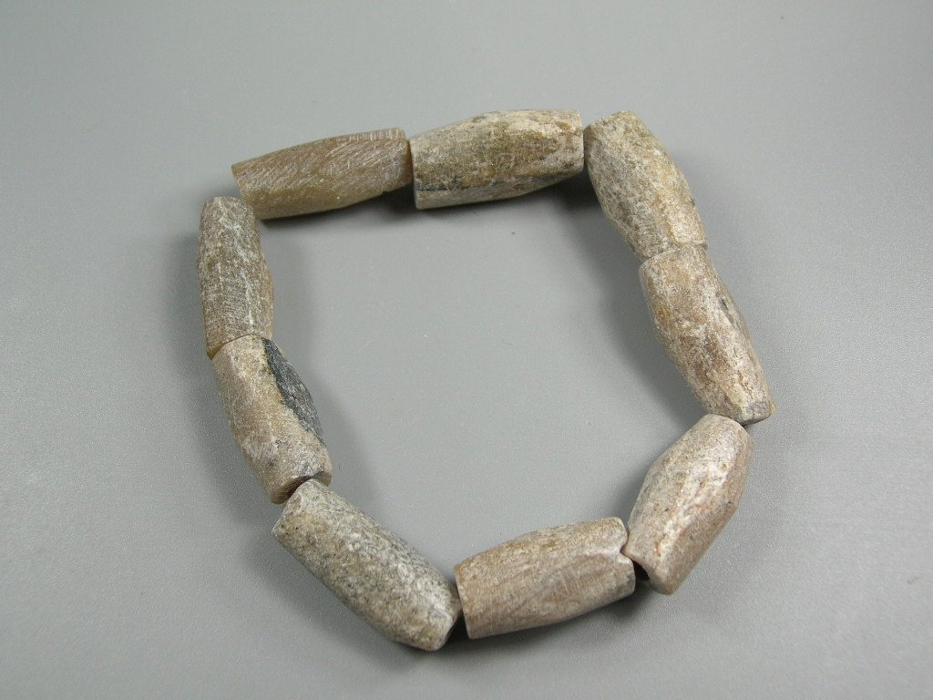 Nine Ancient Talc Bead Bracelet (1 of 8)
