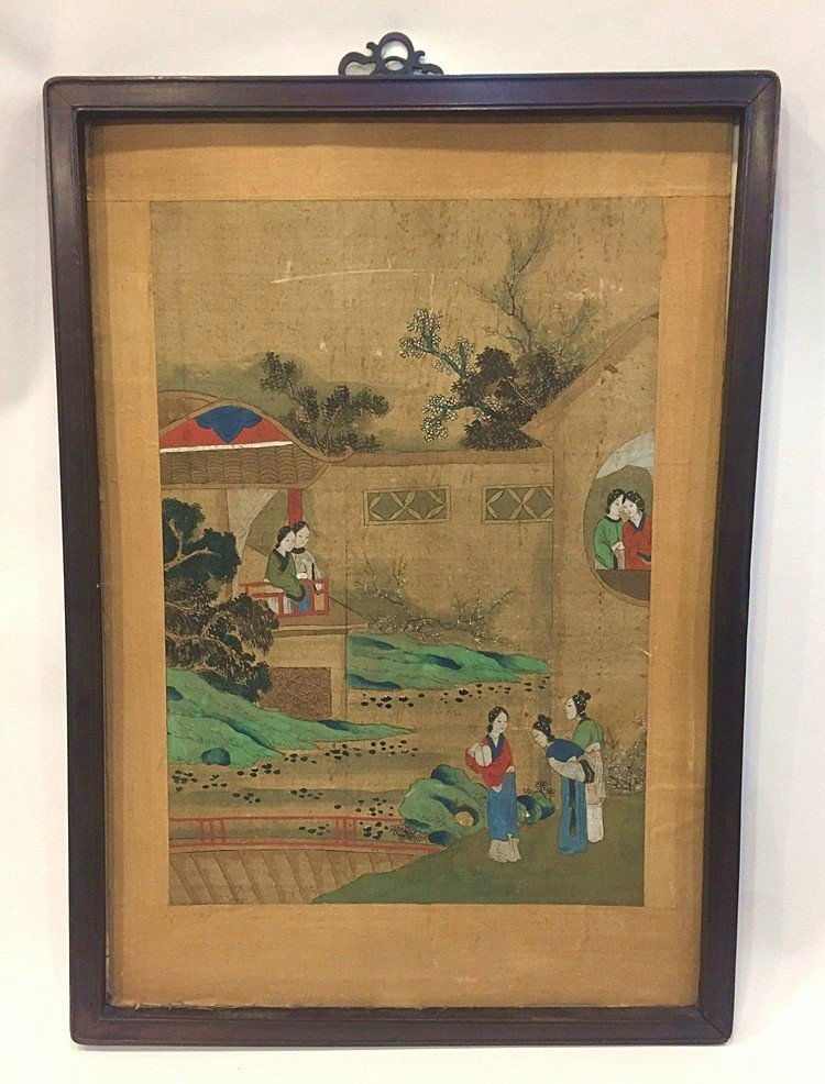 Ming Dynasty Watercolor Painting Framed (1 of 10)