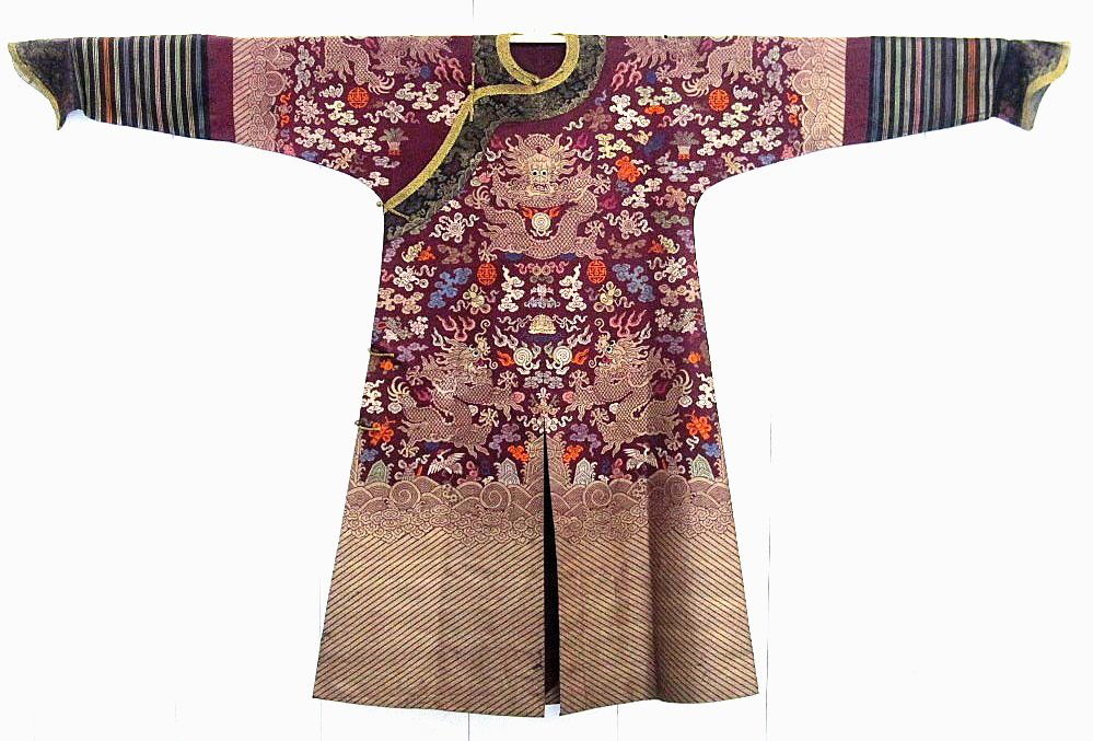 Imperial Purple Brocade Dragon Robe Jifu Late Qing Dy (1 of 10)