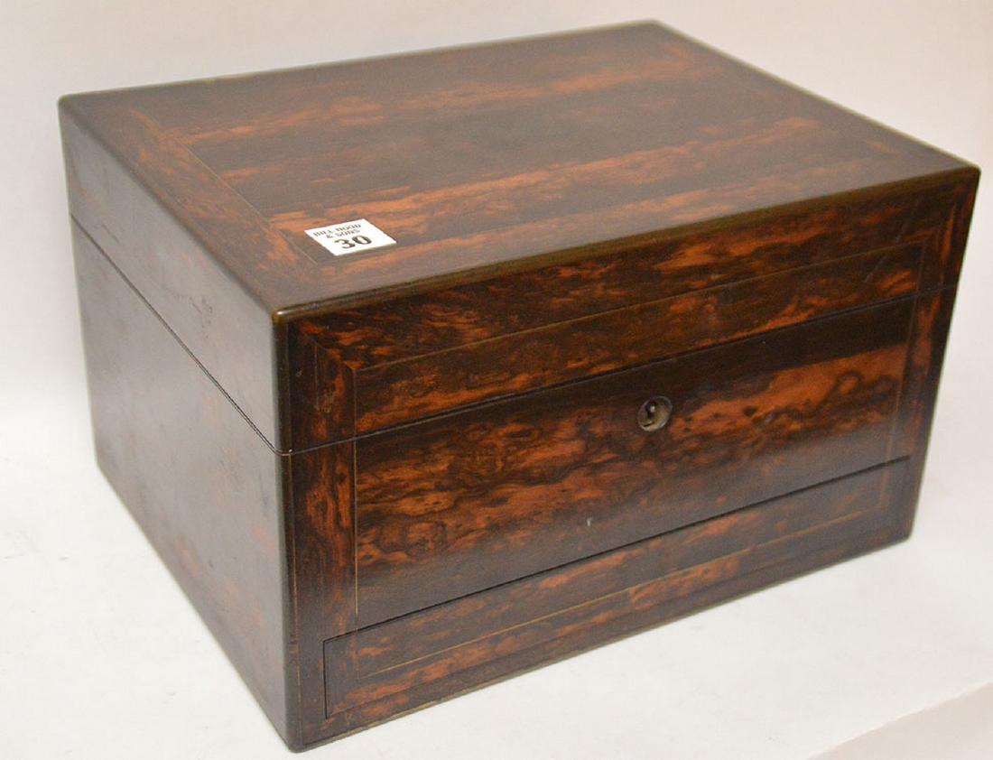 Antique Coramondel Wood Necessities Box.  The Boxes and (1 of 7)