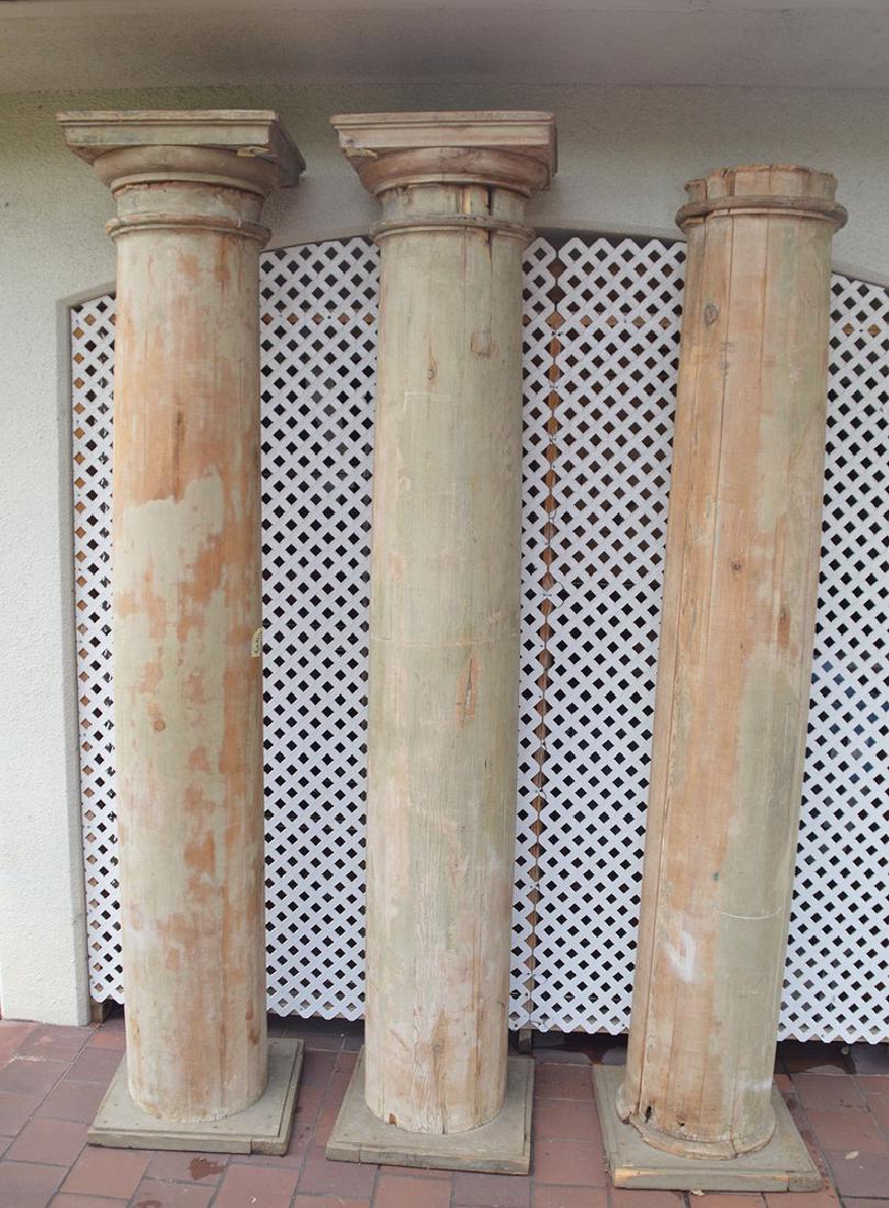 3 architectural wood columns (1 of 4)