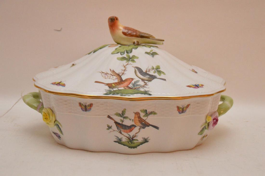 Herend lidded soup tureen "Rothschild", birds, (1 of 6)
