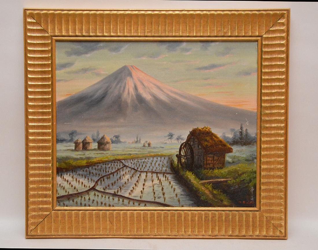 T. Saito Japanese Painting, mount Fuji, 15 x 18 inches (1 of 9)