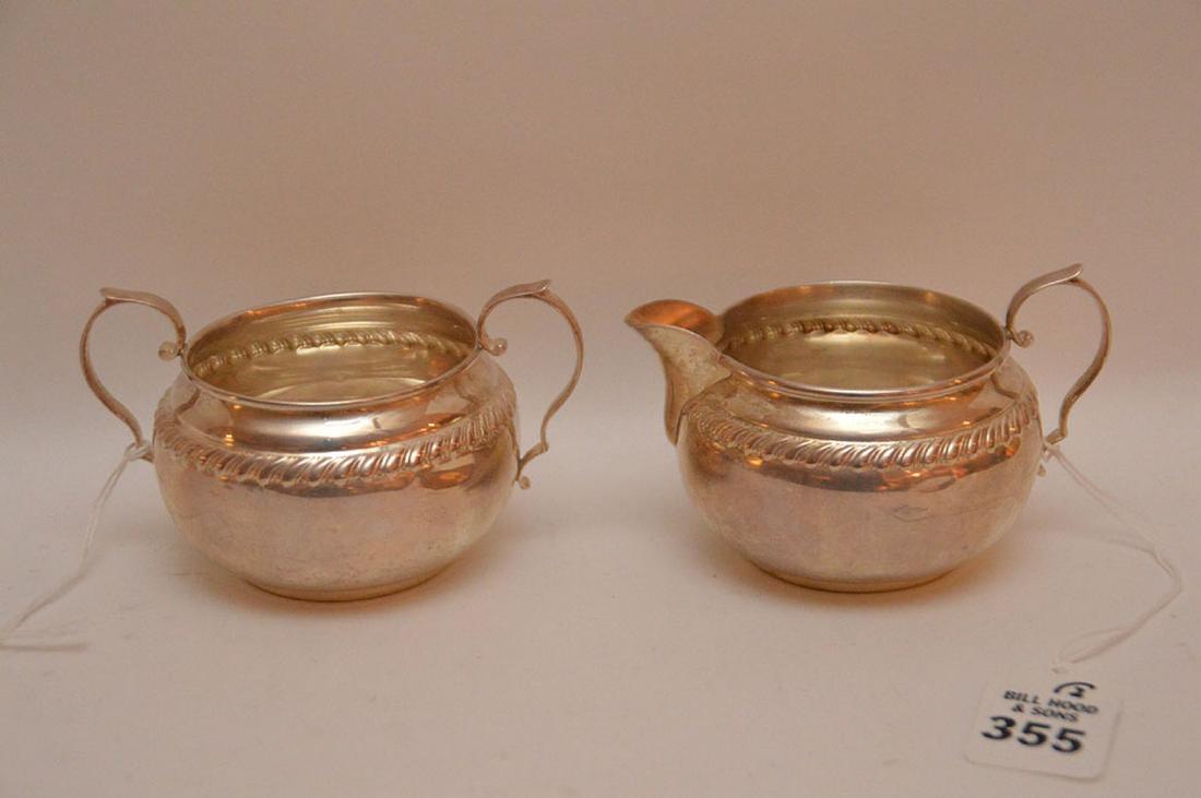 Gorham sterling silver sugar and creamer, 5.5ozt (1 of 2)