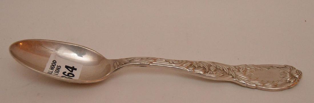 Sterling Tiffany Chrysanthemum spoon, 8 1/4"L (1 of 3)