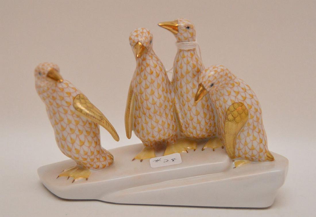 Herend penguin grouping, 4 1/4"h (1 of 4)