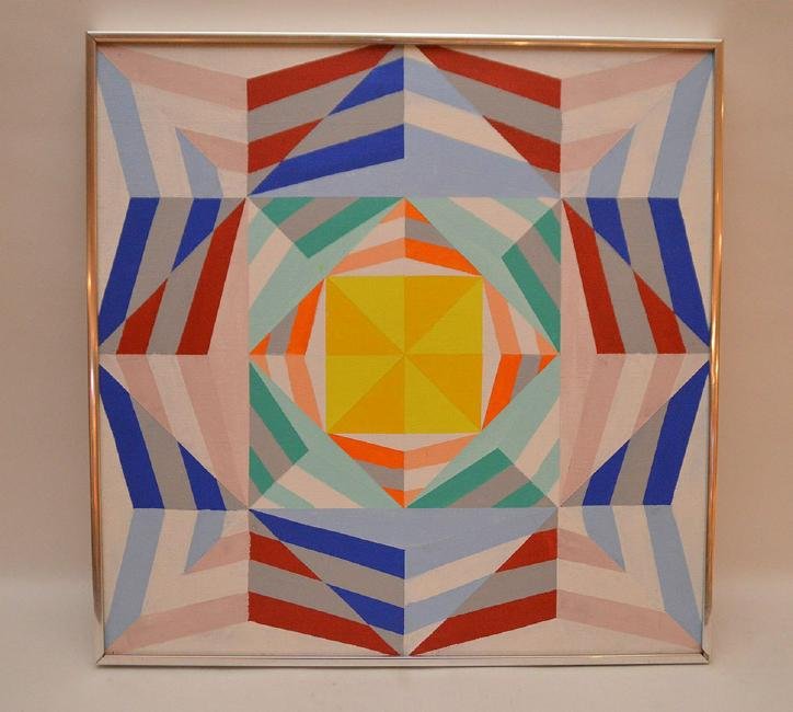 Good Modernist Geometric Painting. Acrylic on Canvas. (1 of 1)