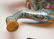 Pair blue cloisonné rearing horses, (6"h x 19"w) AND - 11