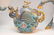 Pair blue cloisonné rearing horses, (6"h x 19"w) AND - 3