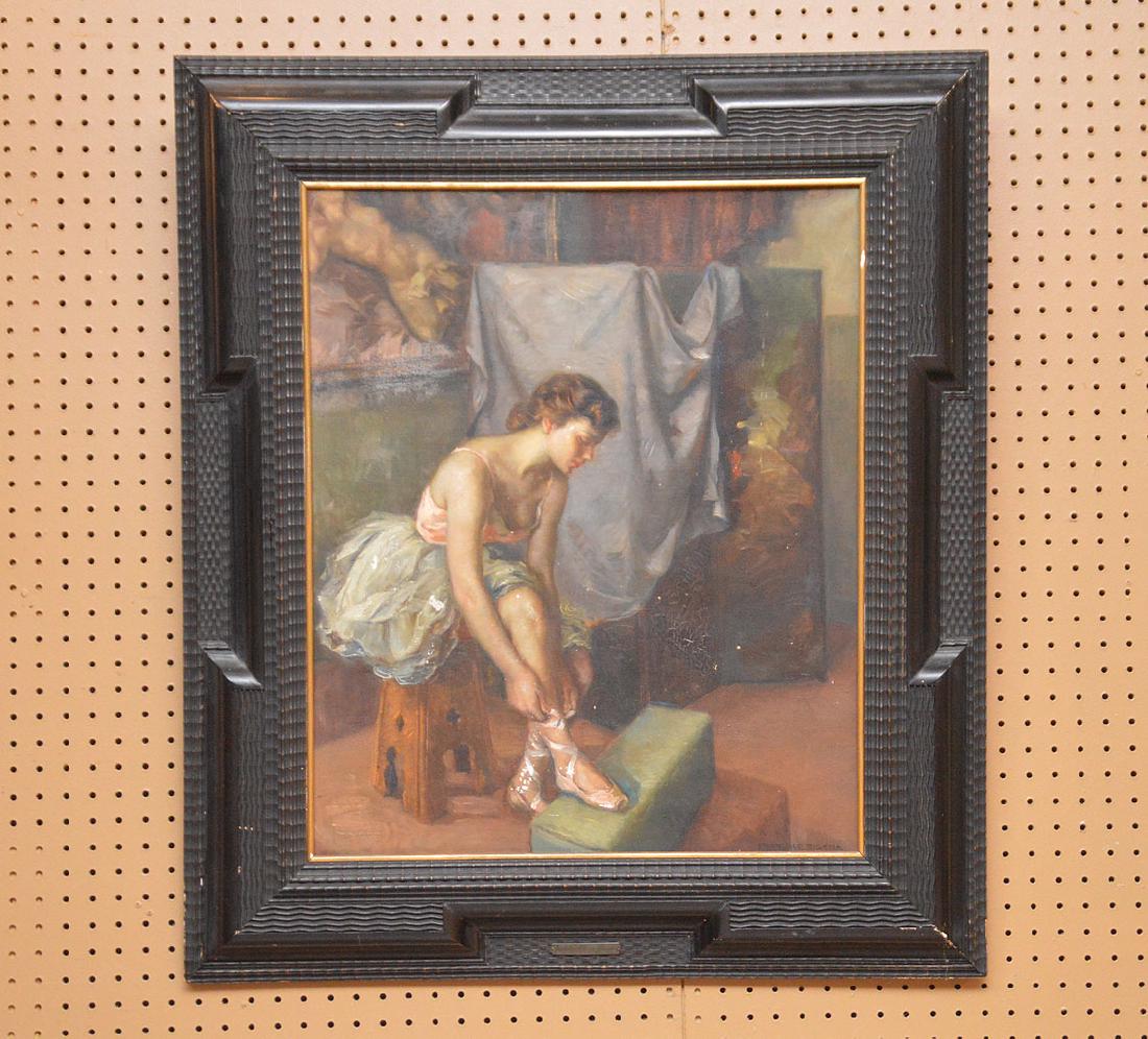 FRANCISCO RIBERA フランシスコ・リベラ　油絵　裸婦画　サイン入り FRANCISCO RIBERA フランシスコ・リベラ油絵裸婦画サイン入り