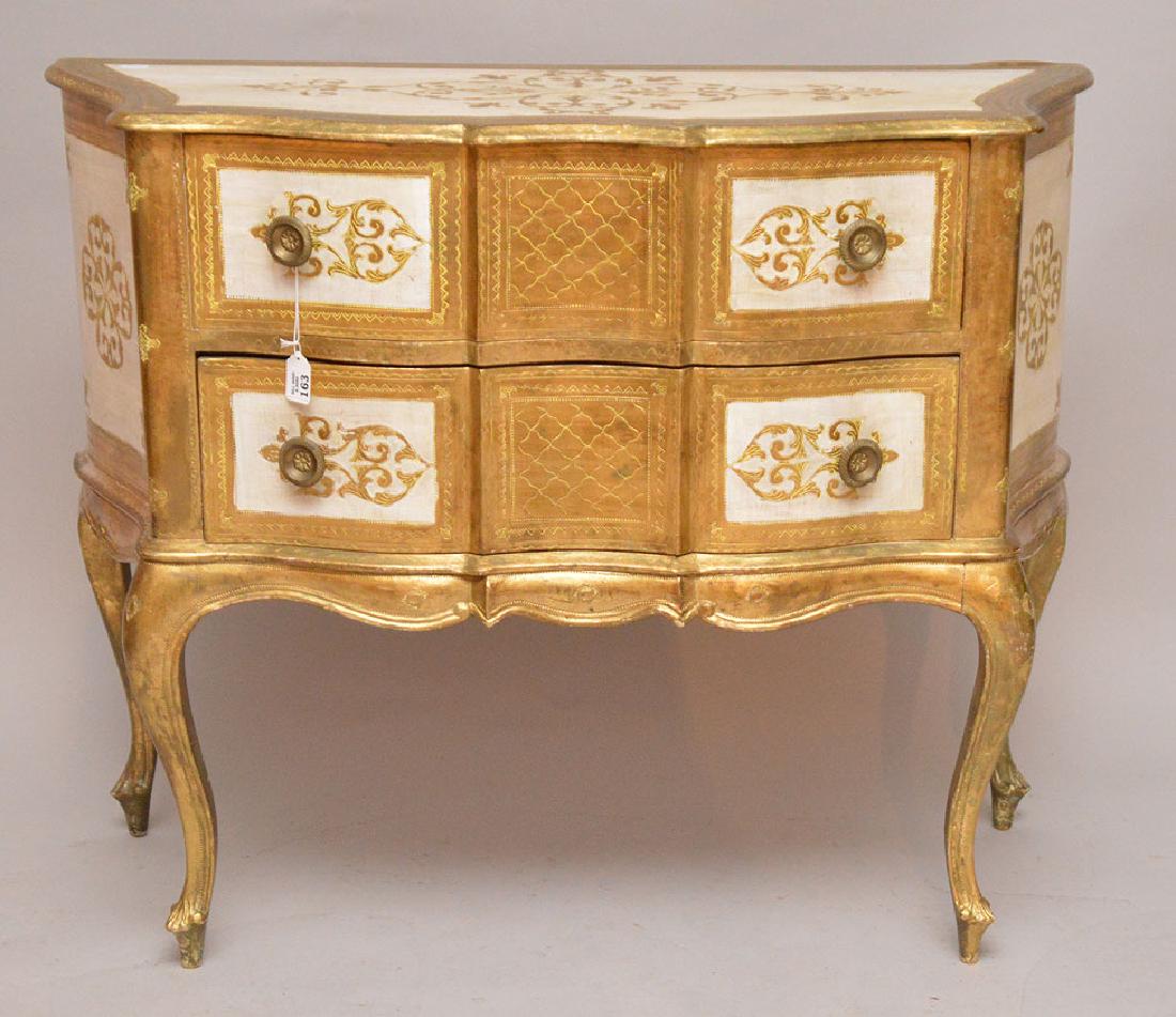 2 drawer Venetian chest, 31"h x 39"w x 15"d (1 of 3)