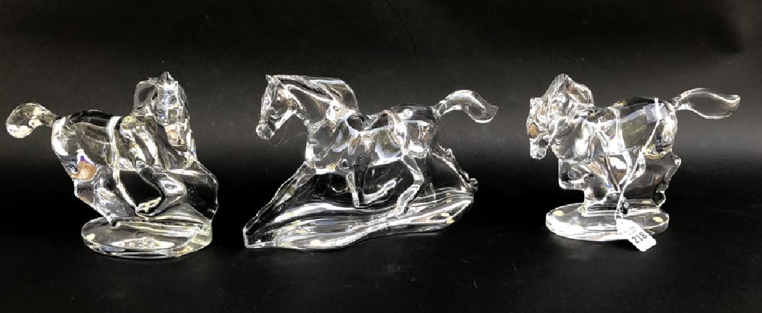 Baccarat "Troika Horses" 3 pc. Box set, 7 1/2"h x 12"w (1 of 7)