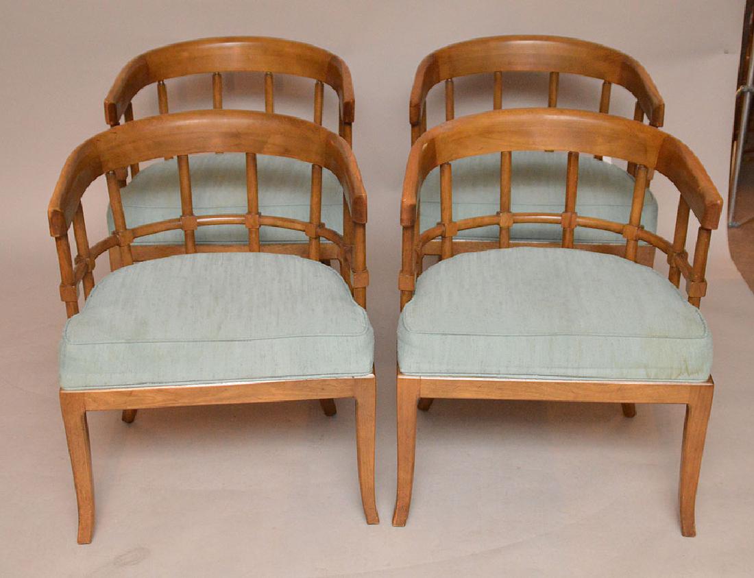 4 Tommi Parzinger style chairs, ht. 29-1/2inches: 4 Tommi Parzinger style chairs, ht. 29-1/2inches
