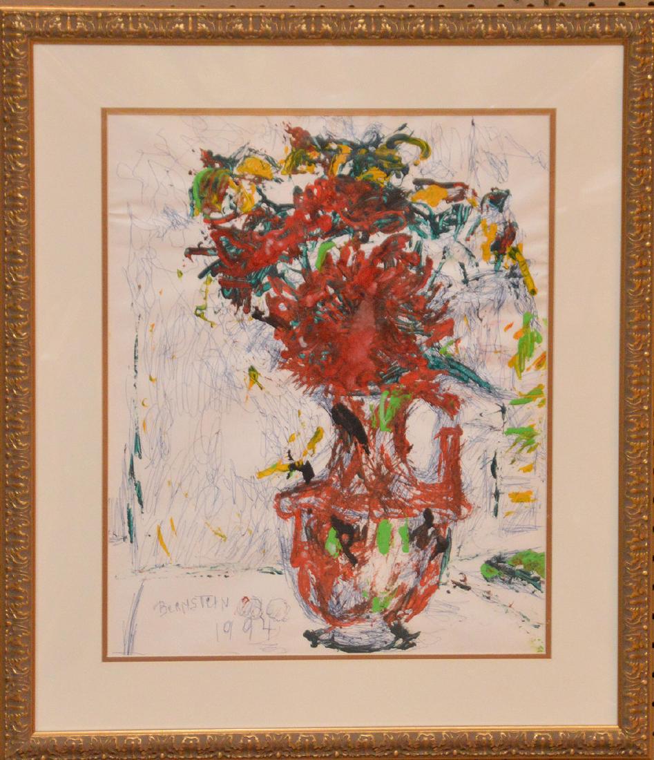 BERNSTEIN, American 1890-2002, “Flowers In a Vase”, (1 of 5)
