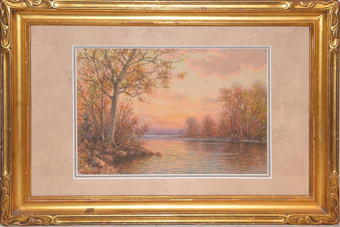 WILLIAM PASKELL, American1866-1951, “ Sunset River (1 of 5)