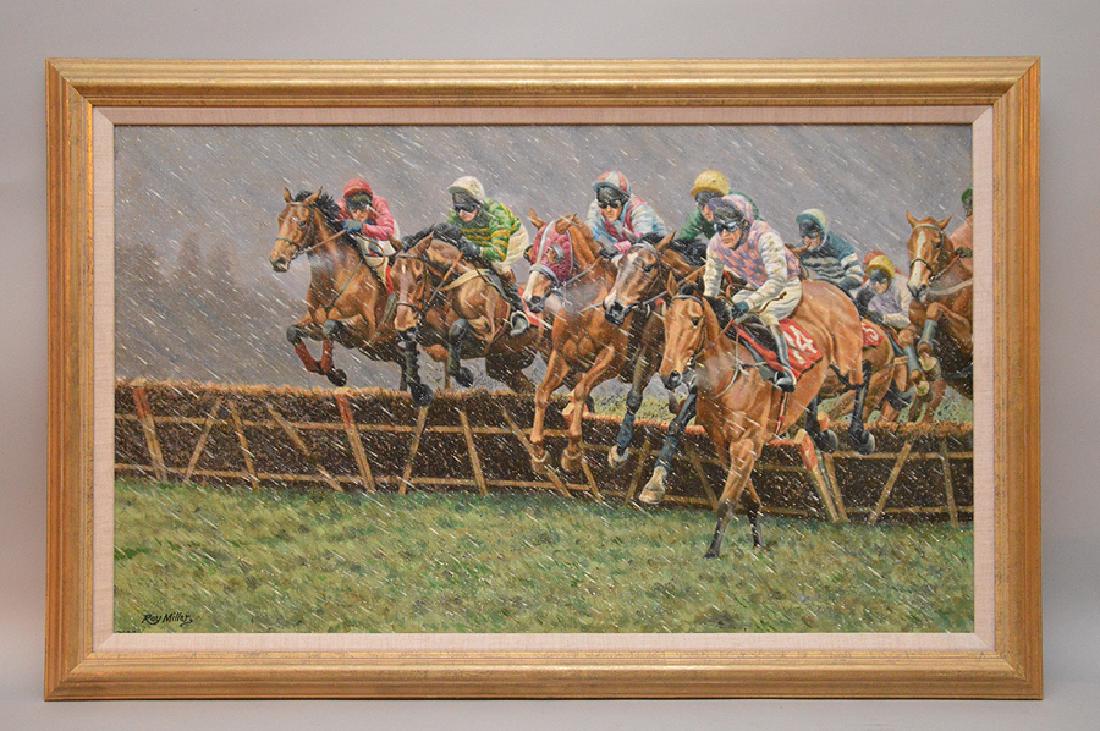 Roy Miller  (American born 1938) oil on canvas, In (1 of 6)