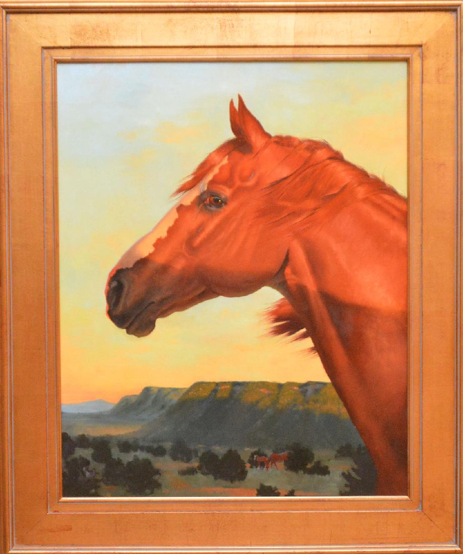 Lynn Wade (American 20th century) oil on canvas, Mesa: Lynn Wade (American 20th century) oil on canvas, Mesa Sunset, 24 x 30 inches