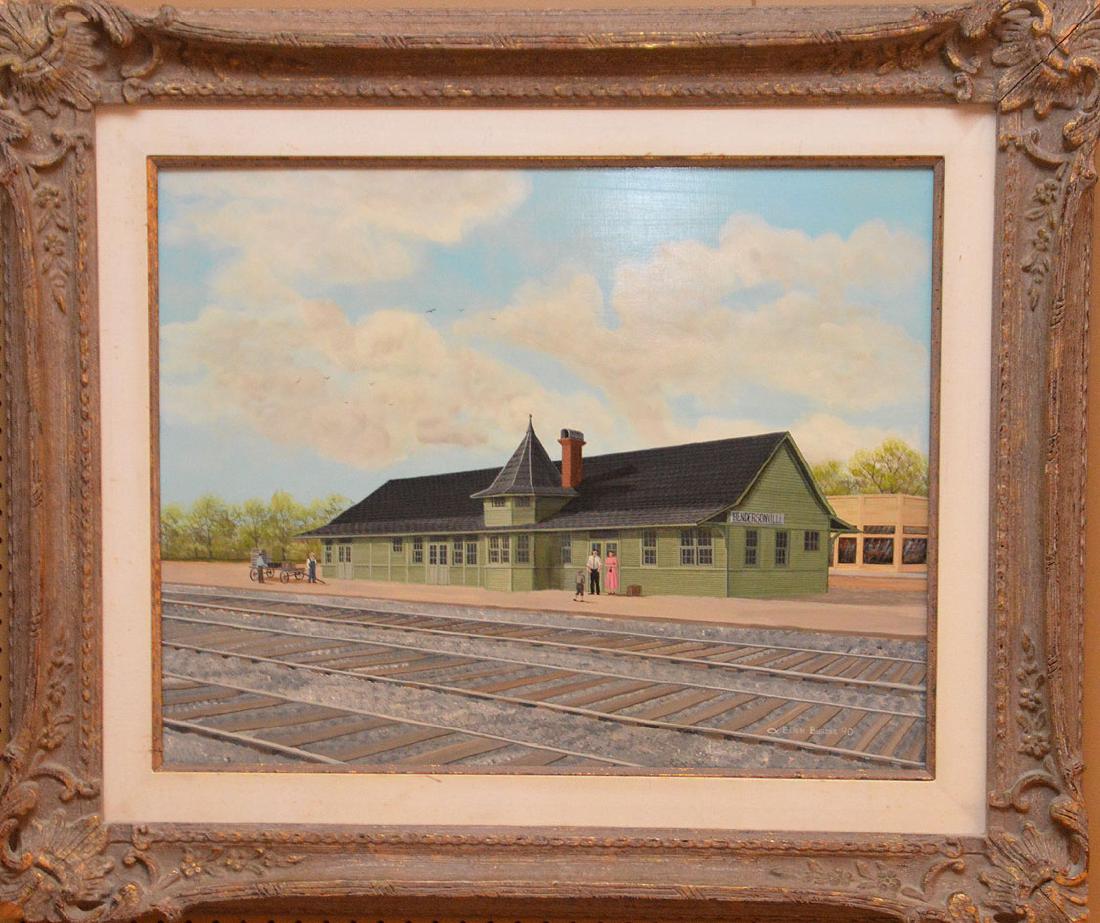 Ellen Busbee (20th Century American) oil on board, (1 of 9)