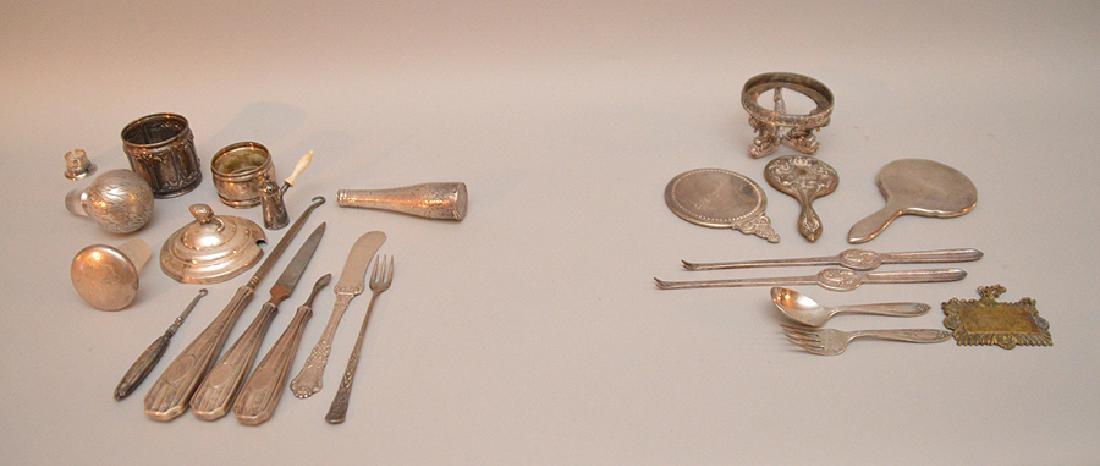 Lot of sterling & silverplate novelty items (1 of 6)