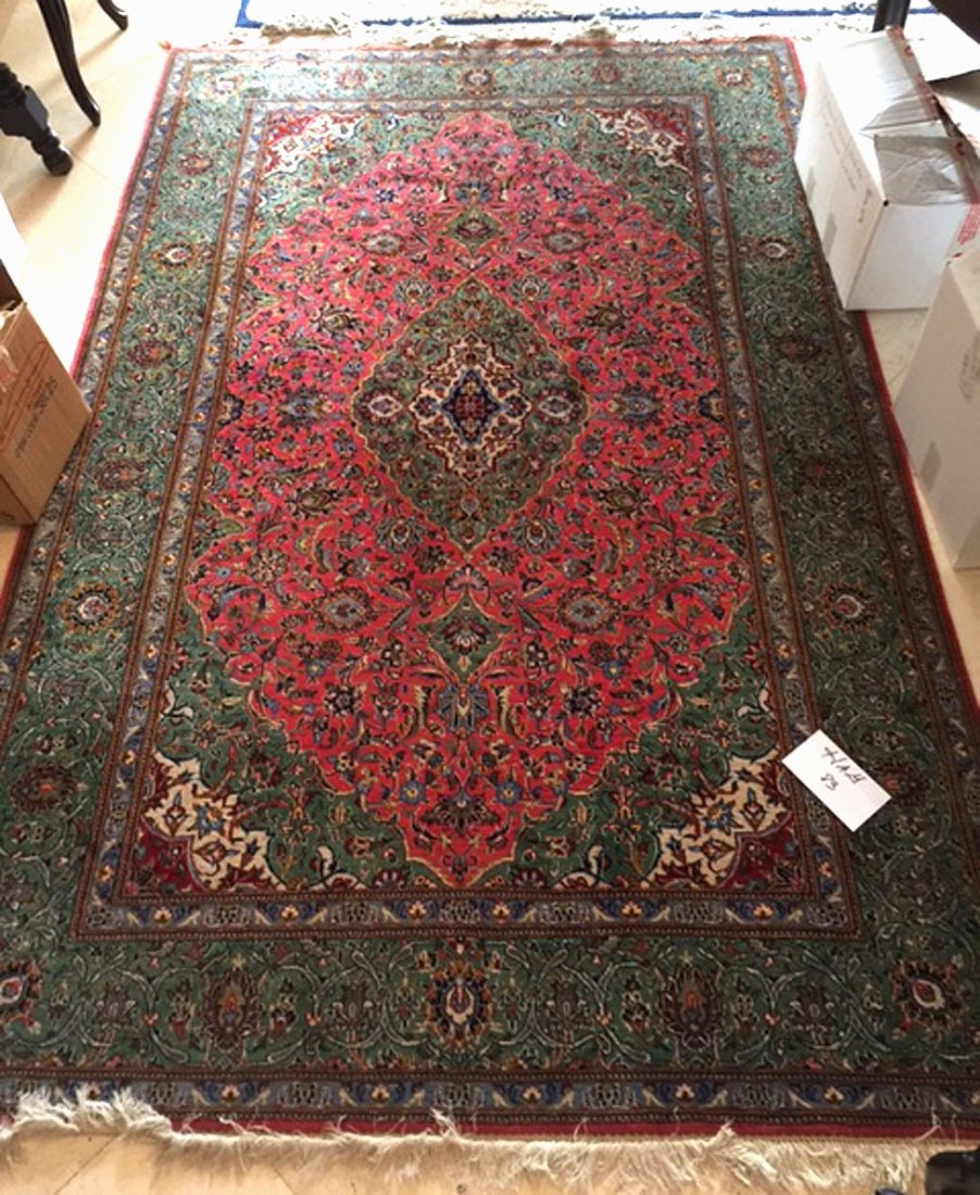 Persian rug multi blue green and red 7' 5" x 4' 9" (1 of 5)