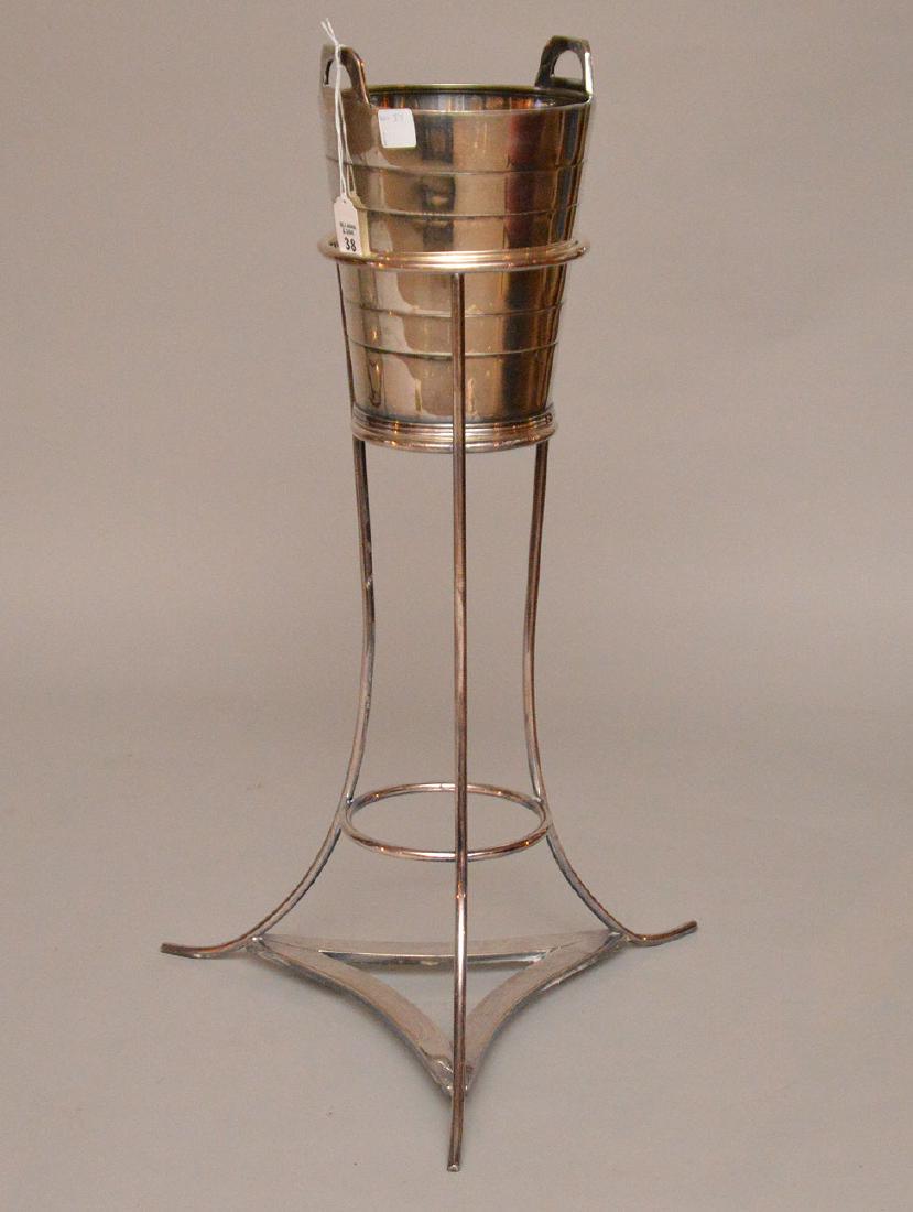 Elkington Silver Plate England champagne bucket (9"h x (1 of 4)