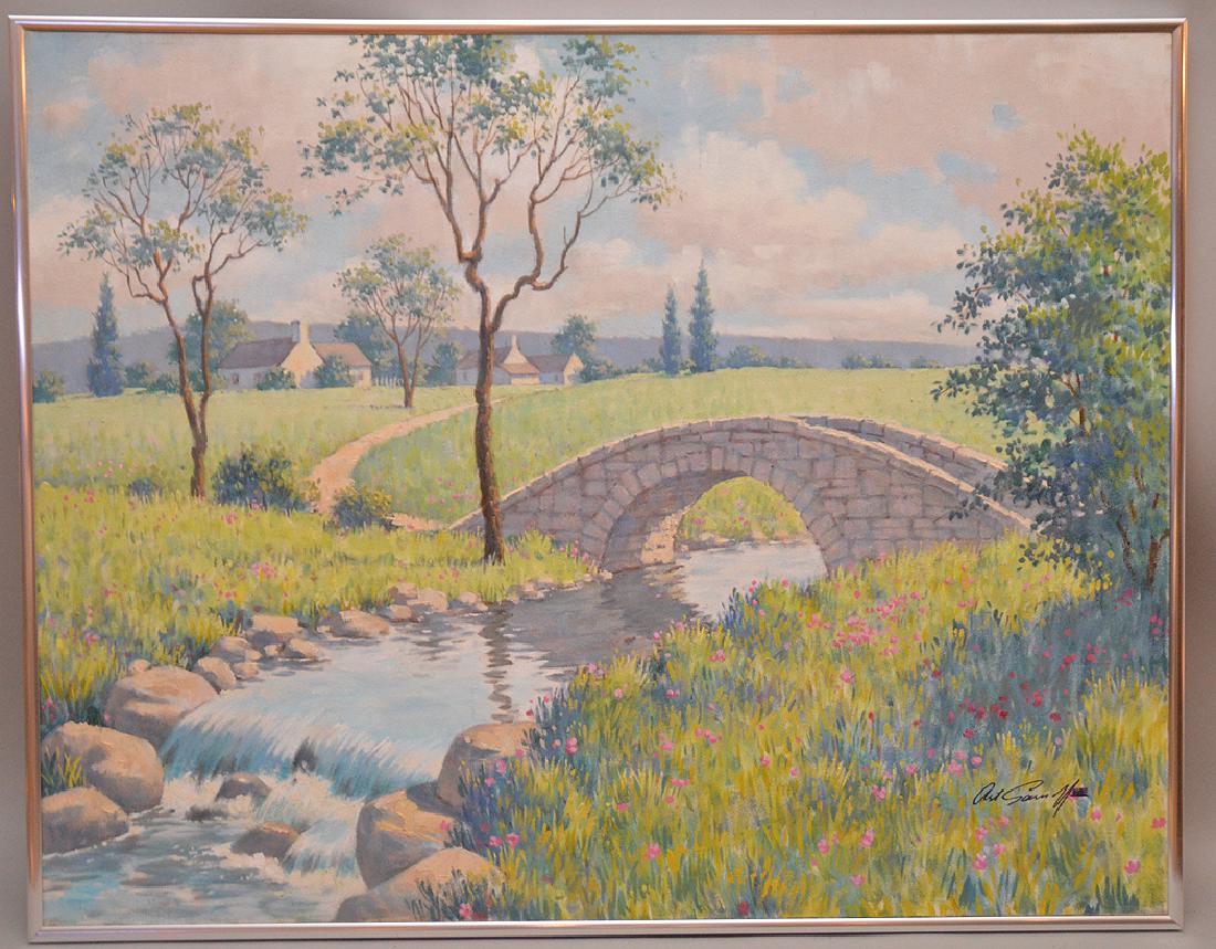 ARTHUR SARNOFF, American 1912-2000, “Walking Bridge (1 of 5)