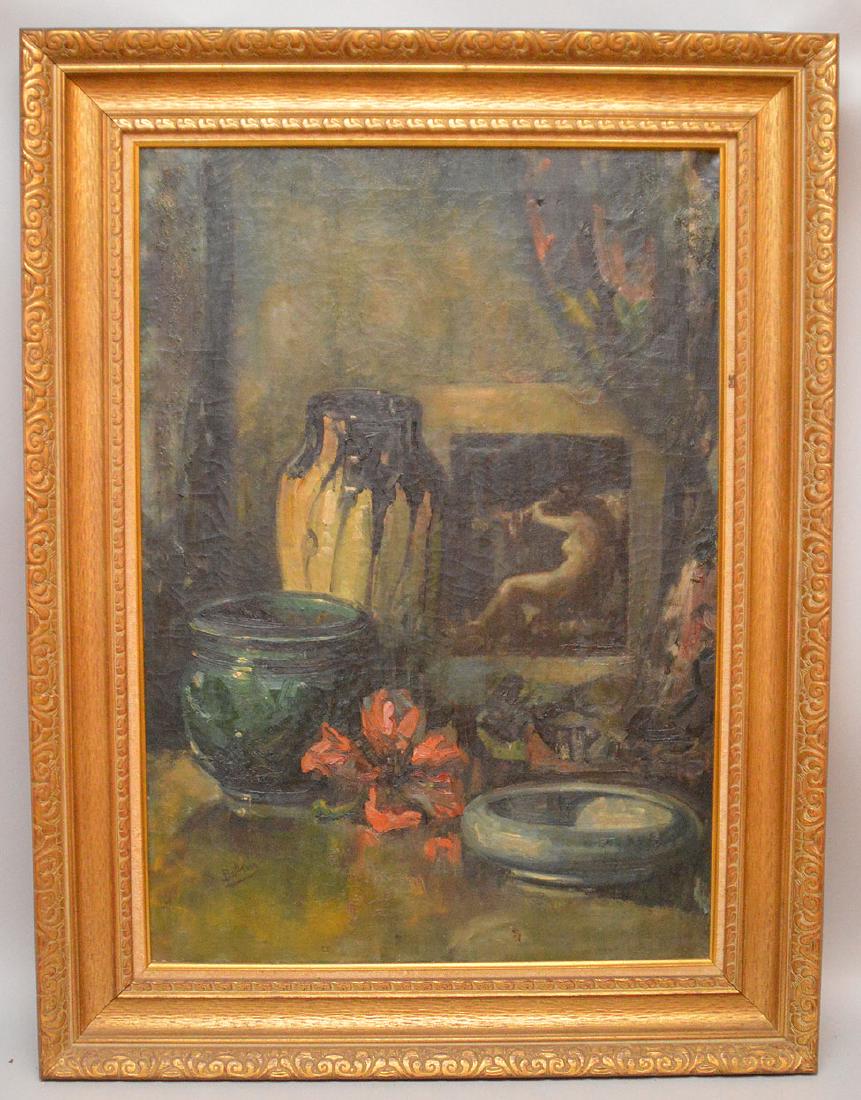 Henry Botkin (AMERICAN, 1896-1983) oil on canvas, Still (1 of 6)