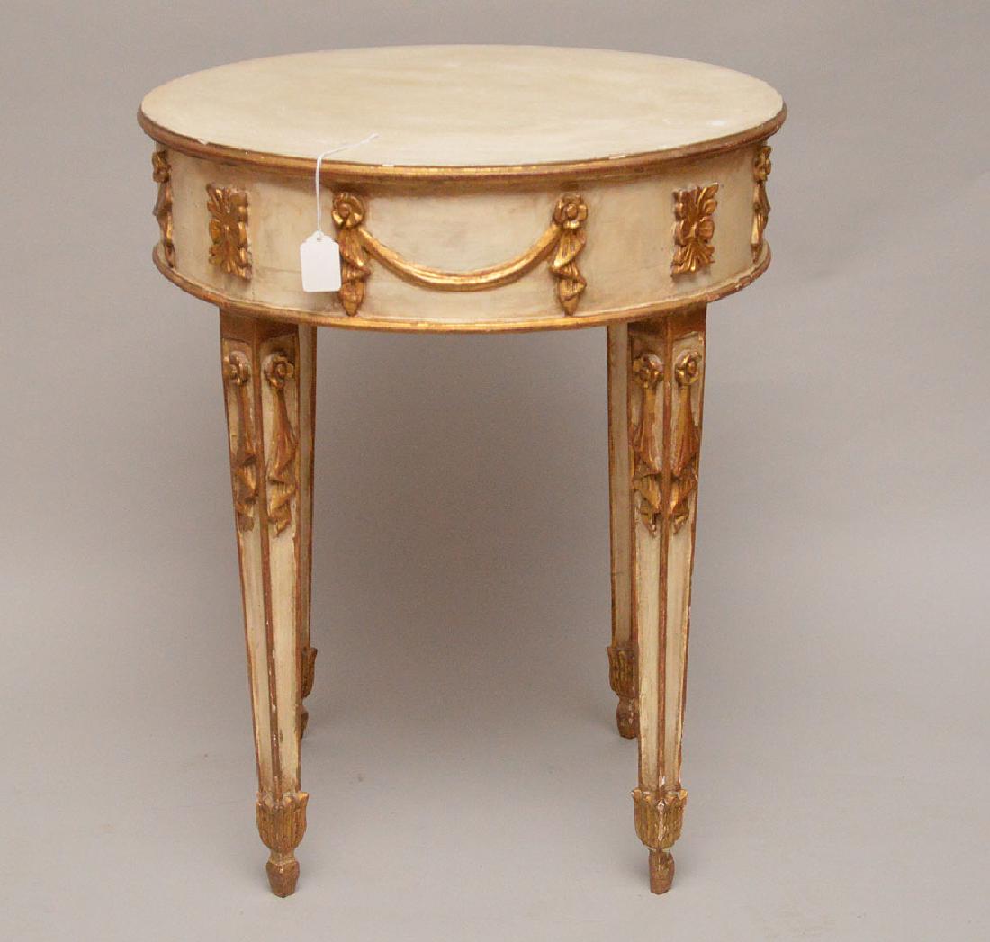 Occasional Venetian side table, 24 1/2"h x 20"d (1 of 4)