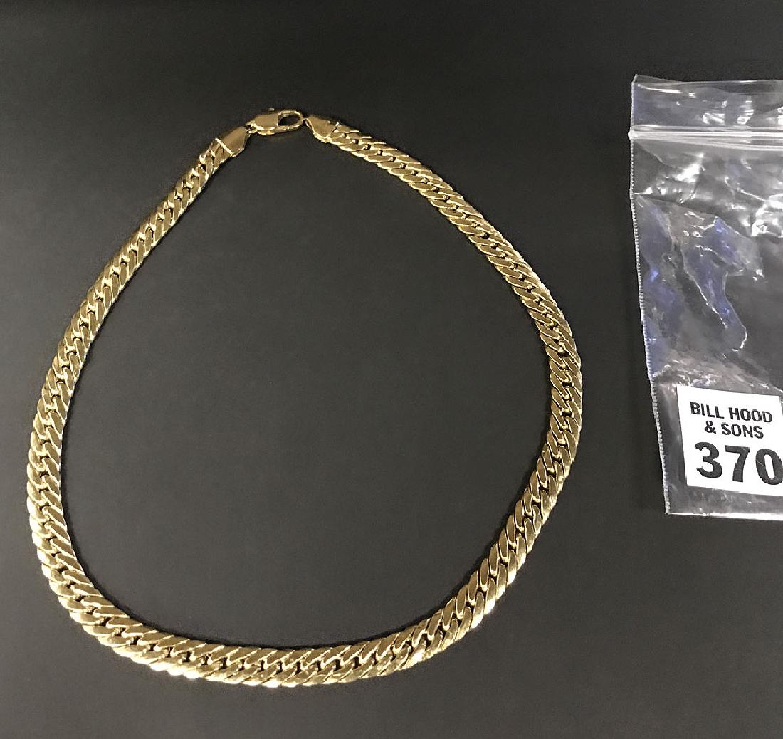 18kt yellow gold men's chain, 16 3/4"L, overall weight (1 of 3)