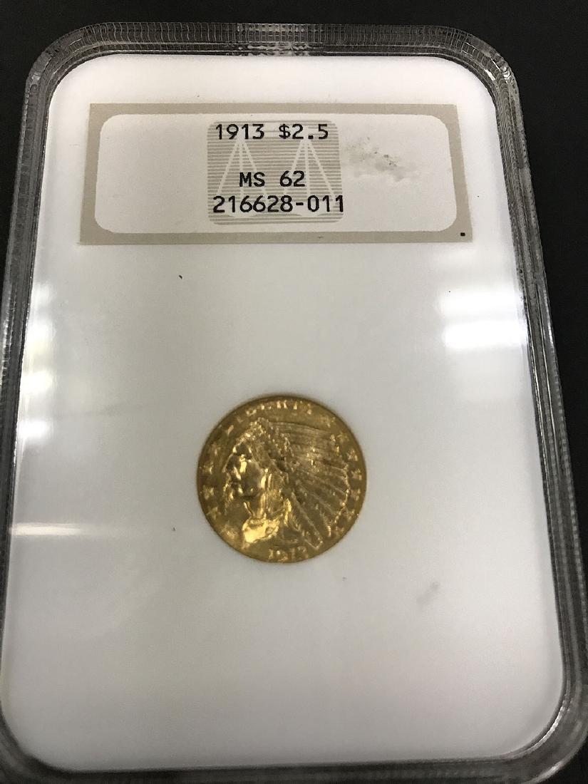 1913 dollar gold coin, 2.5 (1 of 4)