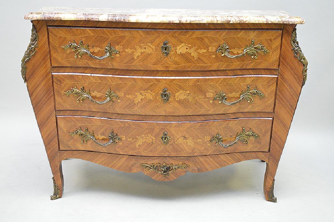 Large "Made in France" antique serpentine marble top (1 of 8)