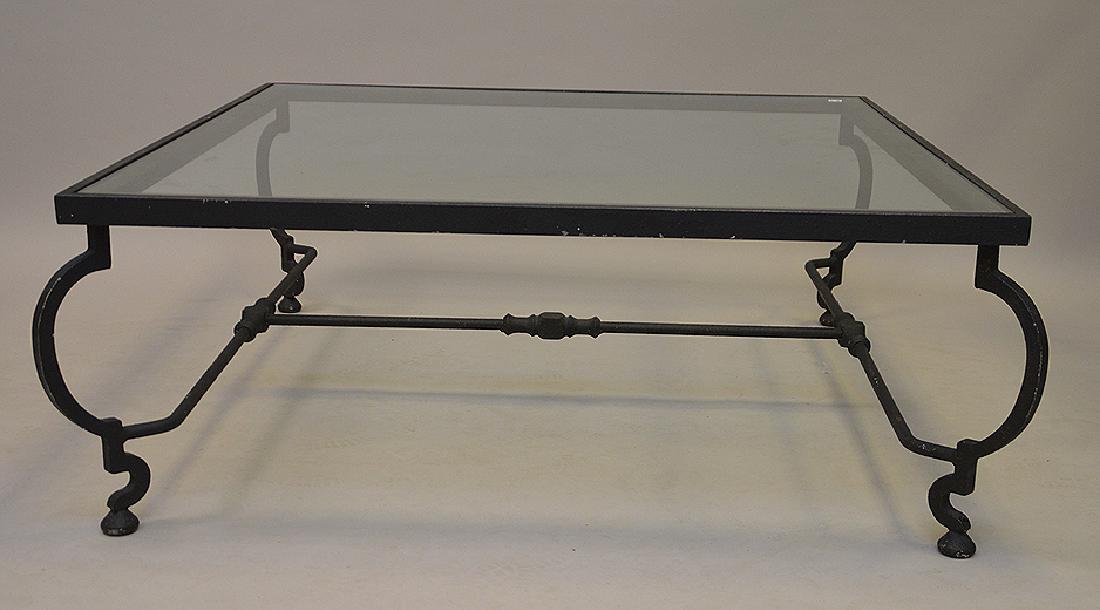 Enormous Mid-Century designer cocktail table, 19"h x (1 of 4)