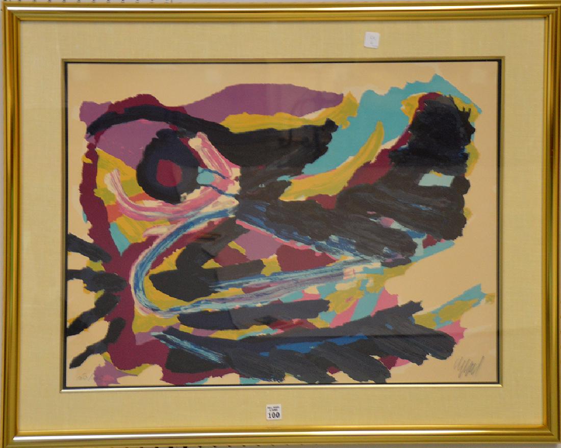 Karl Appel (Dutch 1921-2006) Abstract Lithograph, (1 of 5)