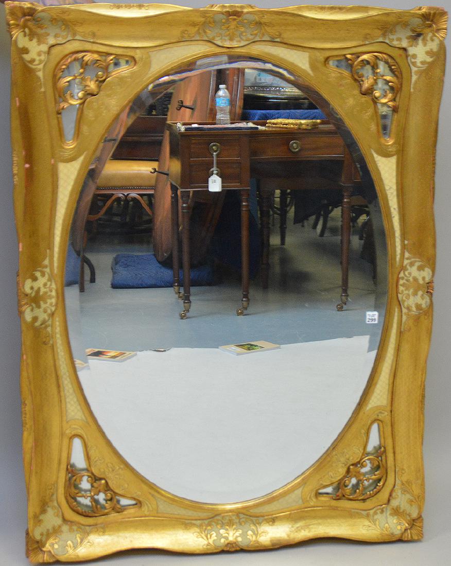 Enormous Florentine gilt mirror, 48" x 34" (1 of 5)