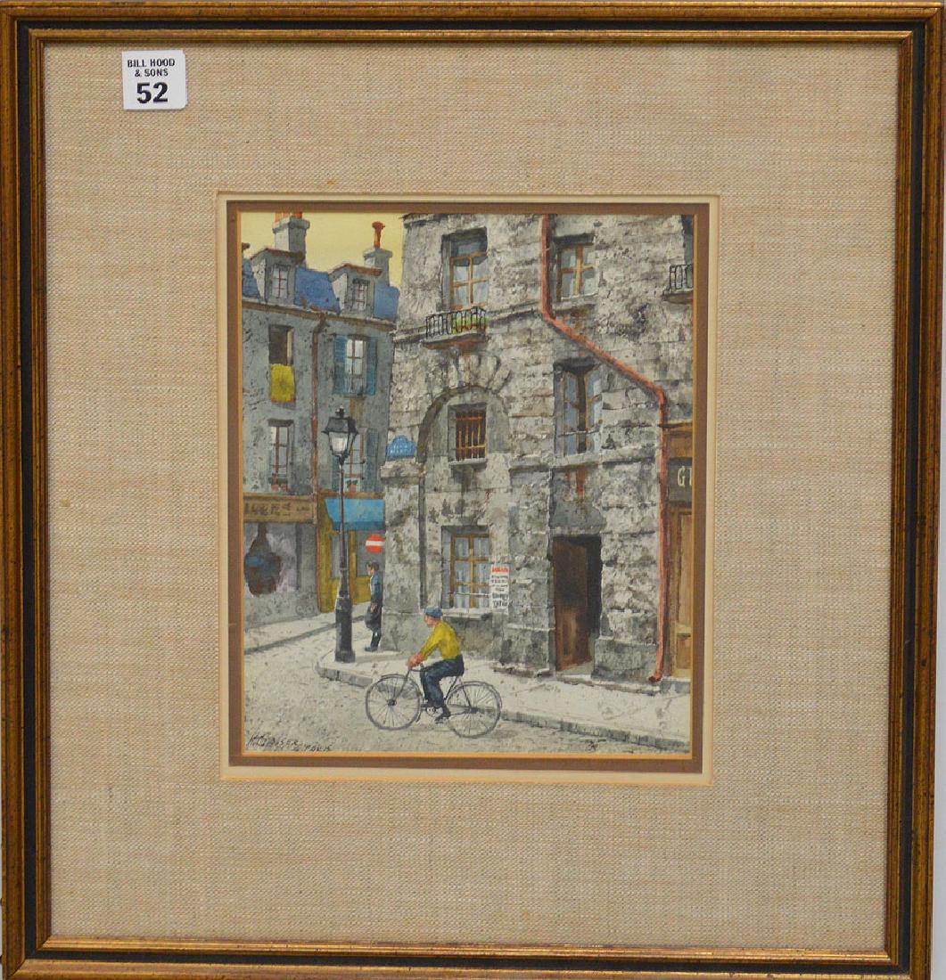 Henry Gasser  (New Jersey 1909 - 1981) Watercolor, guy (1 of 8)