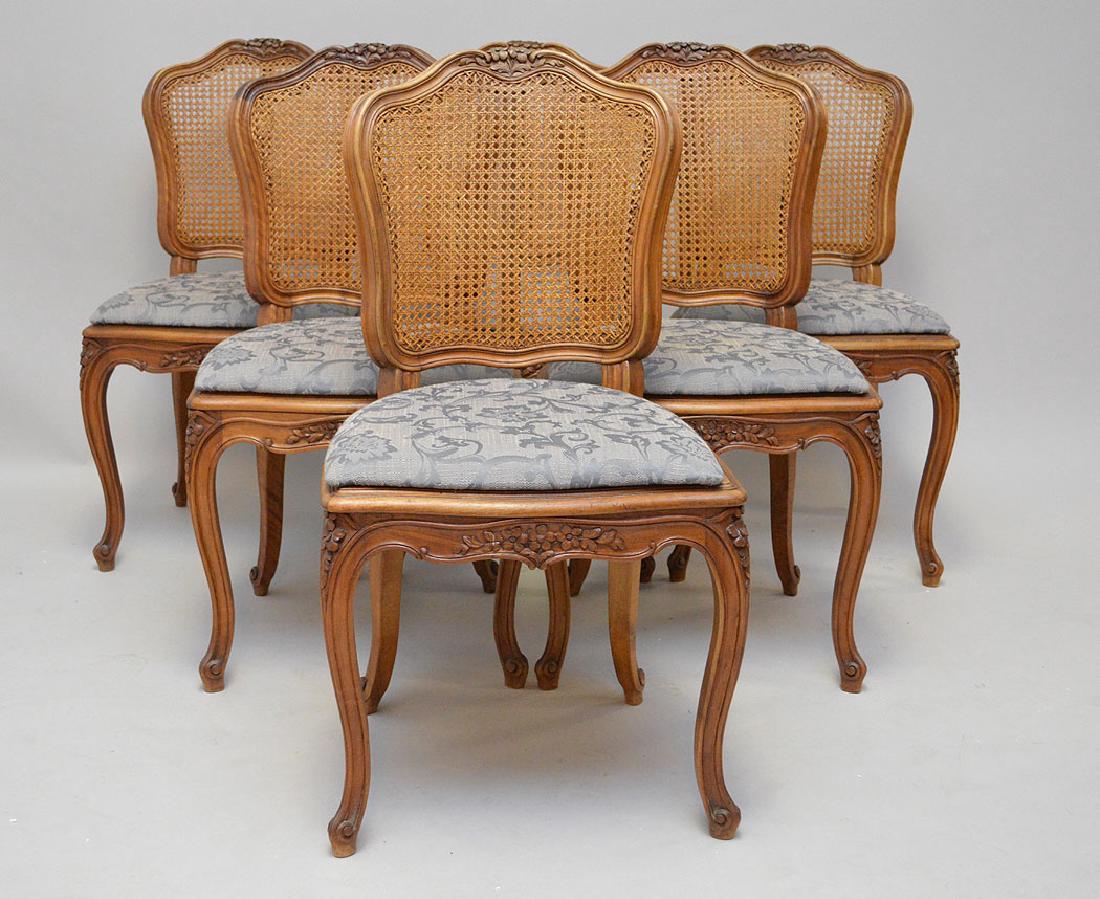 French style dining room table with 6 Country French (1 of 8)