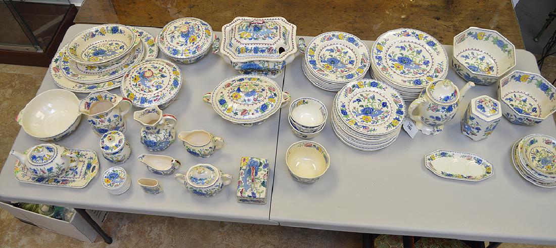 Mason's china service, mostly Regency pattern and some (1 of 8)