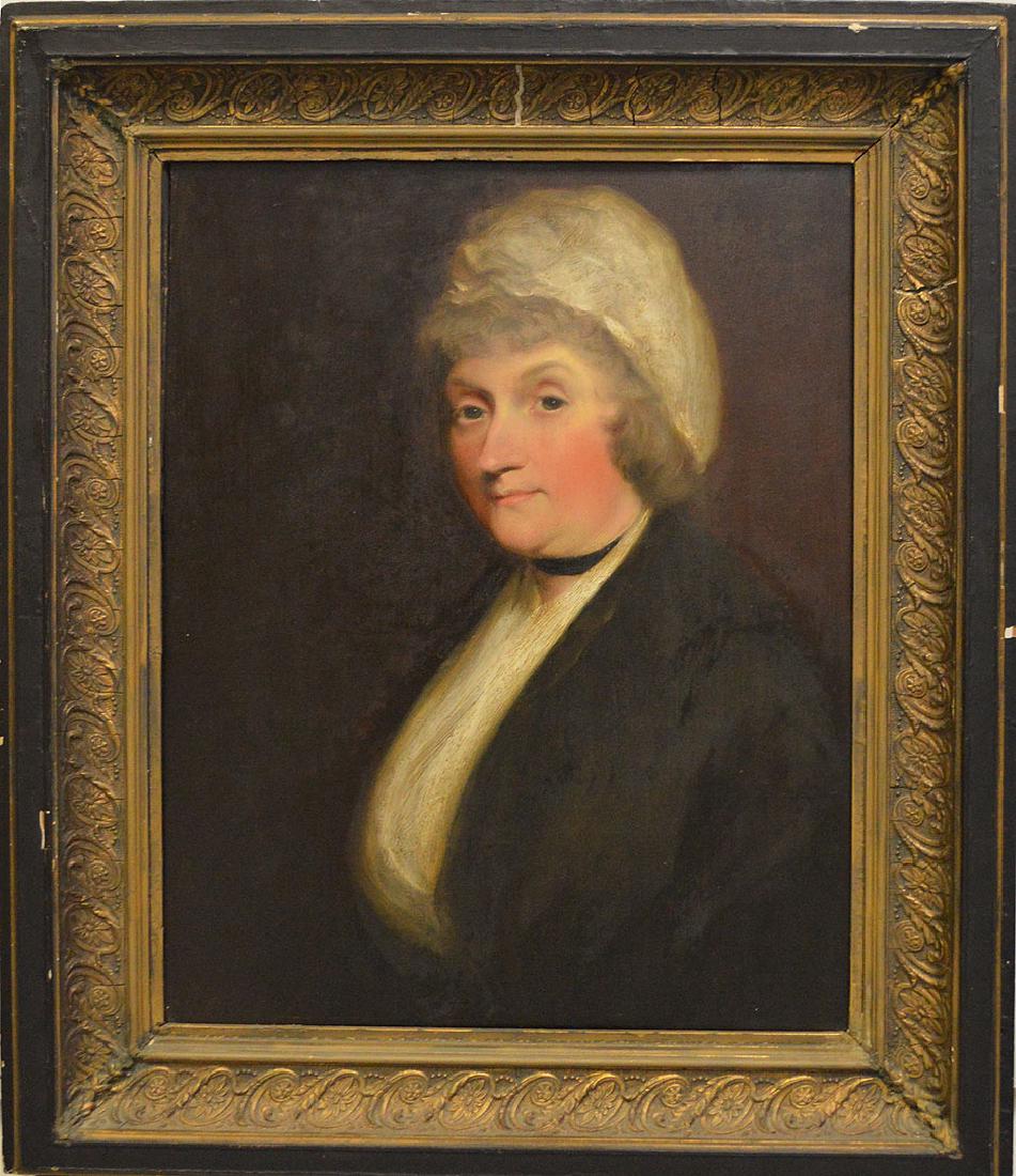 18th/19th century Portrait of a lady w/ rosy cheeks, (1 of 9)