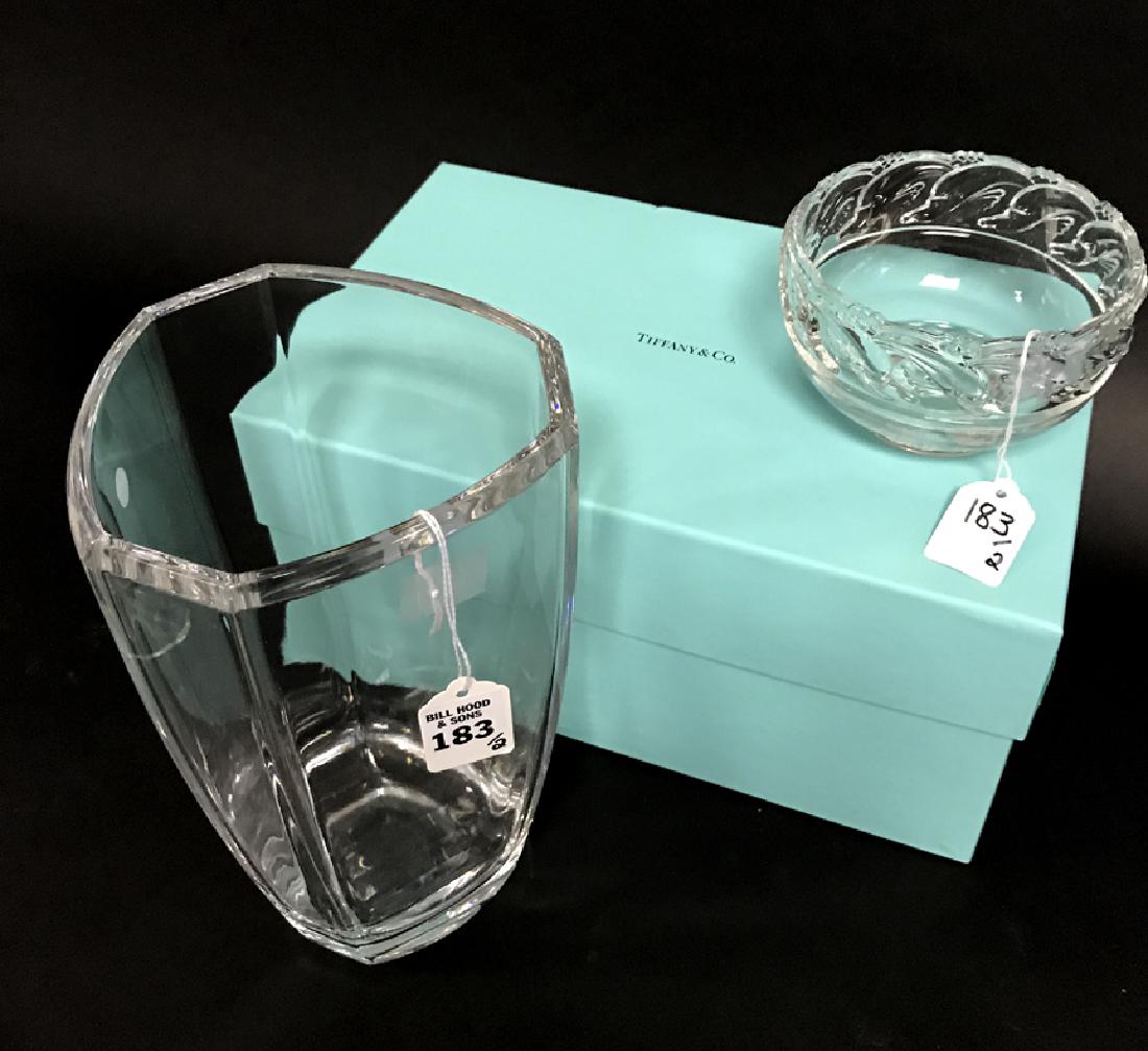 Tiffany & Co. Crystal Vase with original box Ht. 10 (1 of 3)