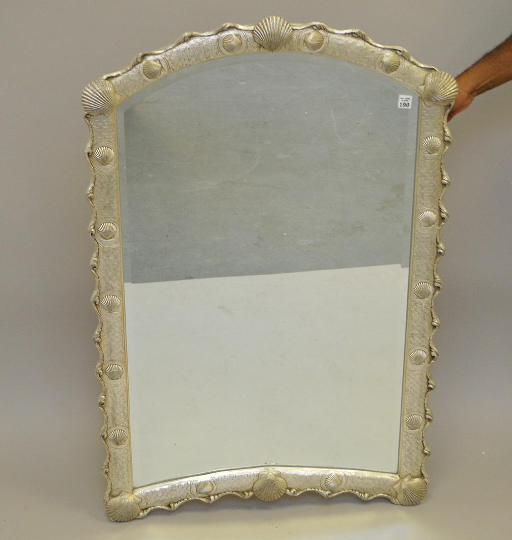 Carvers guild silvered shell mirror with original (1 of 6)
