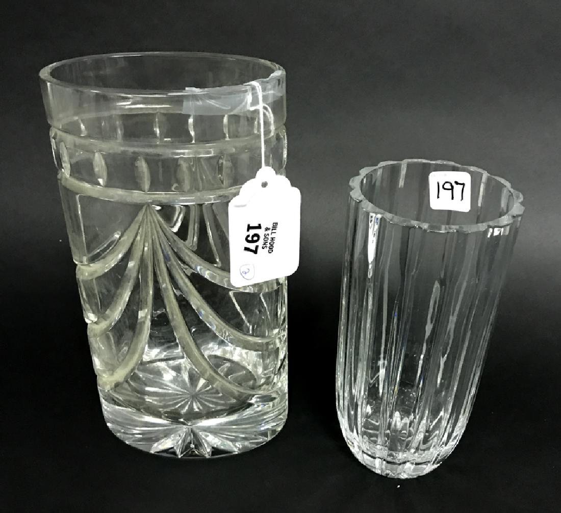 2 Waterford crystal vases, 8"h and 10"h (1 of 1)