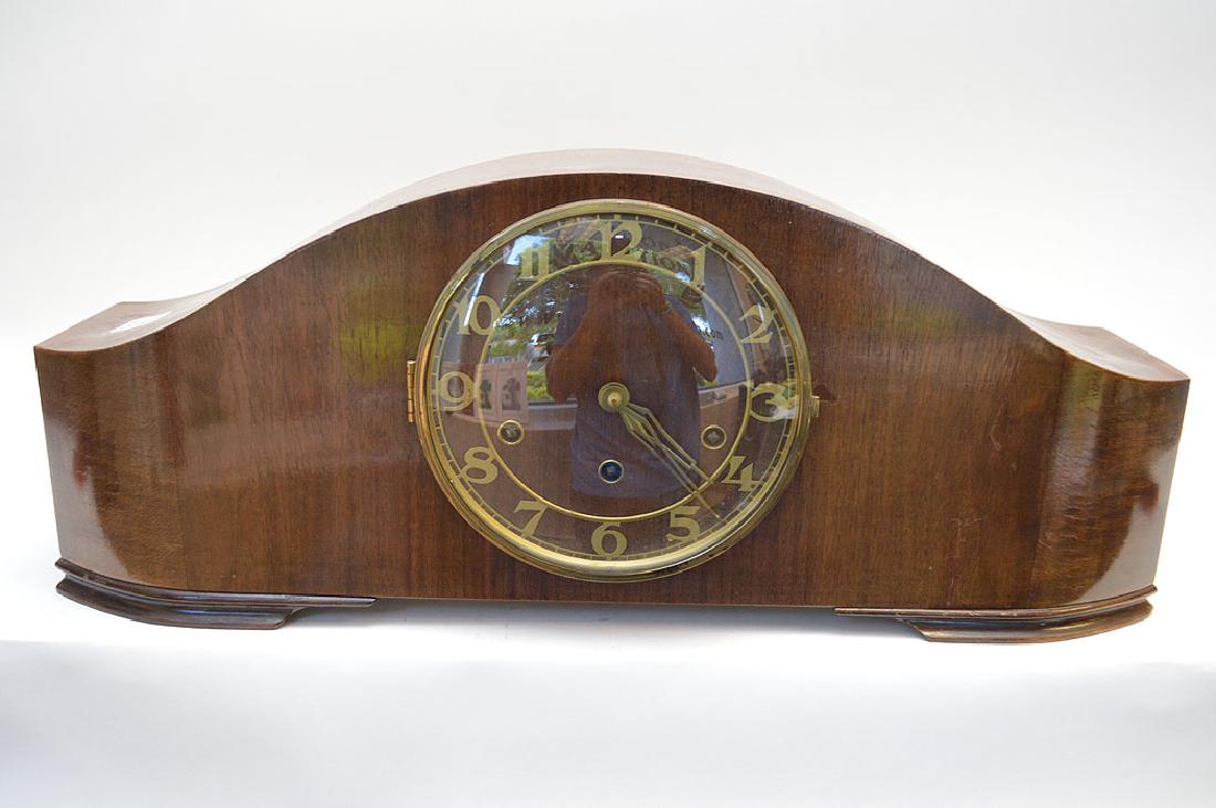 Austrian Mahogany Mantel Clock with time, strike and (1 of 6)