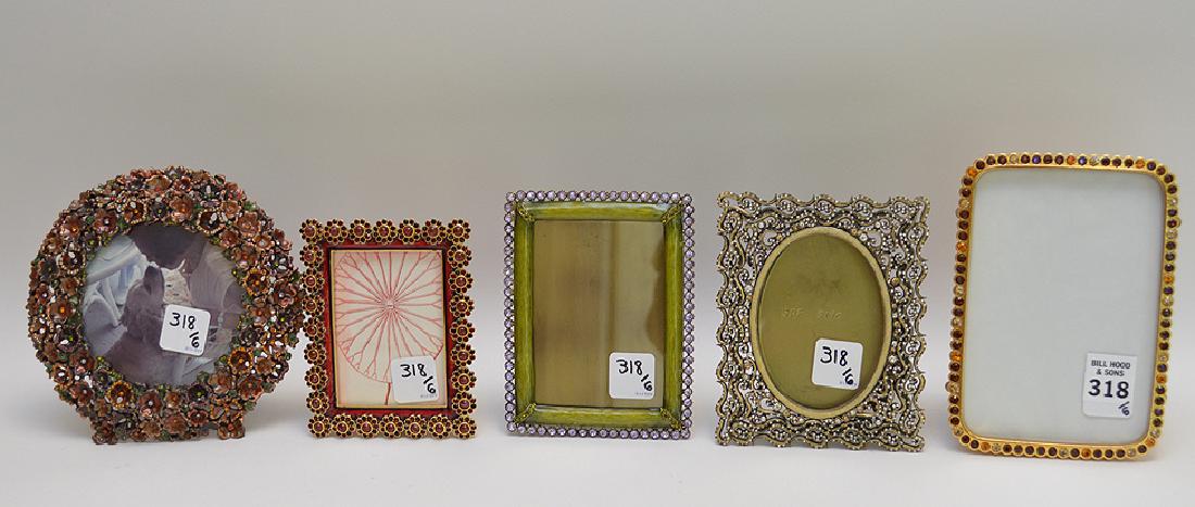 Lot of 6 Jay Strongwater frames, largest gold (6 (1 of 5)