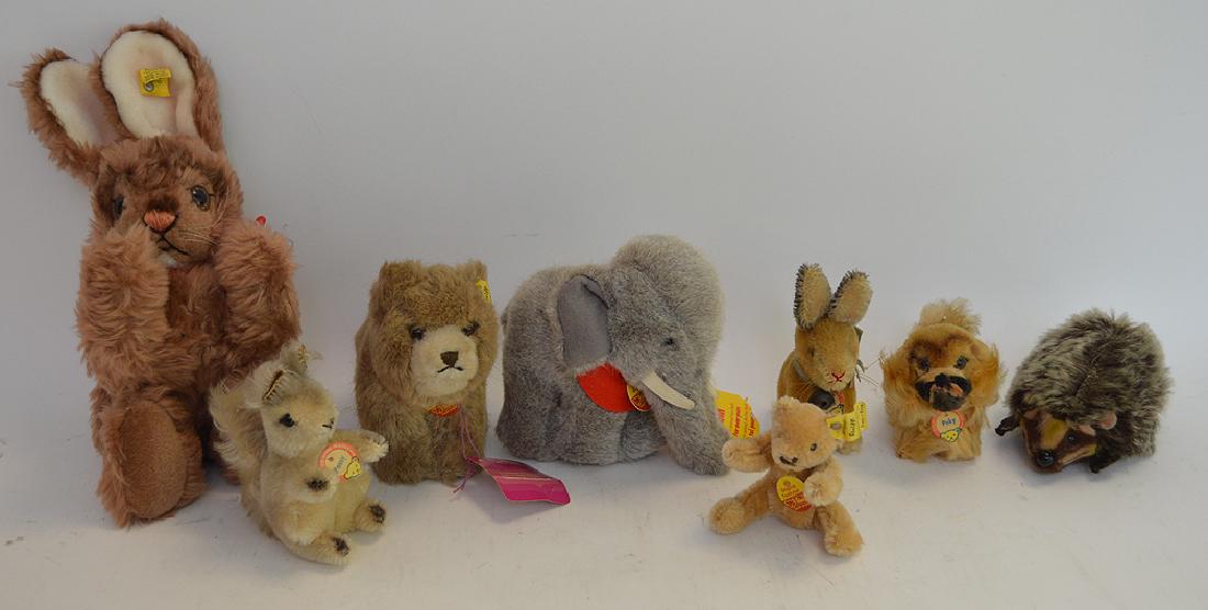 8 assorted Vintage Steiff animals (1 of 7)