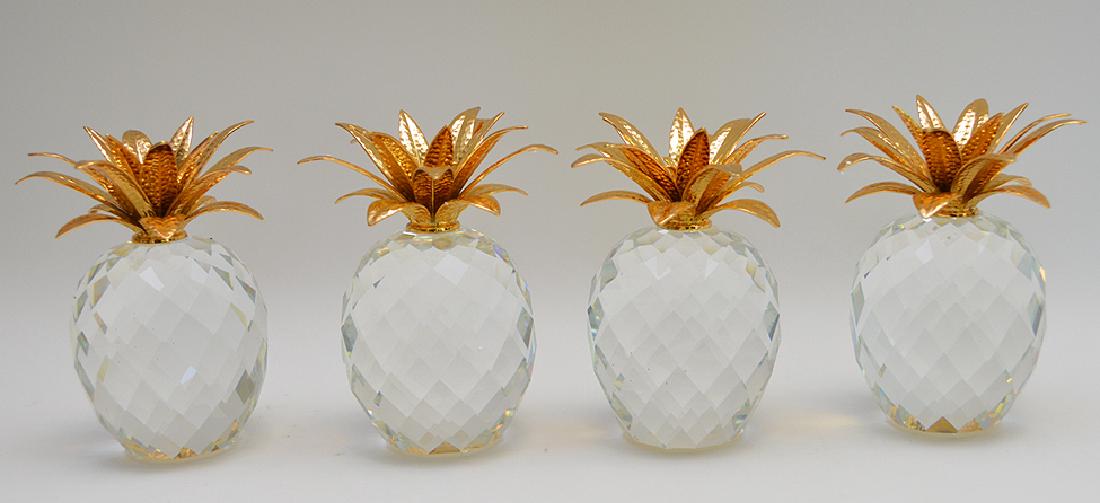 4 Swarovski pineapples with original boxes (1 of 5)
