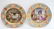 Pair Vienna Handpainted Porcelain Cabinet Plates each