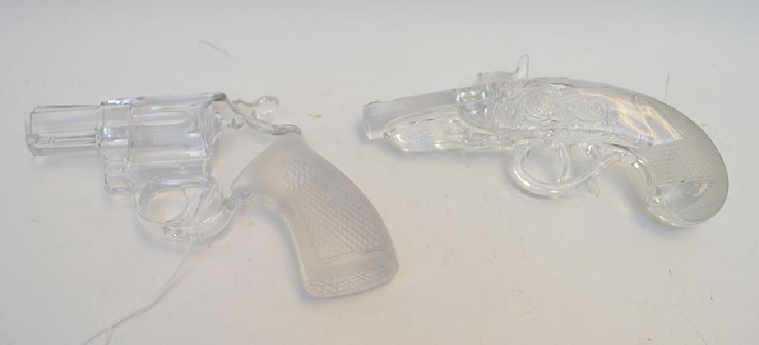 2 crystal guns, 9" from barrel to handle & 8" from: 2 crystal guns, 9" from barrel to handle & 8" from barrel to handle