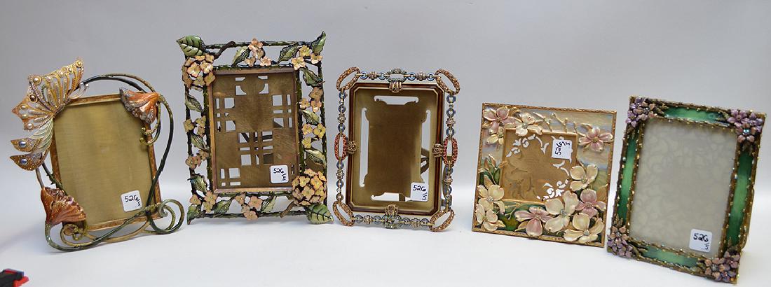 5 Jay Strongwater enamel & jeweled frames, 1 frame (1 of 10)