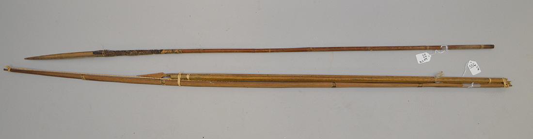 2 Early Ethnological Weapons.  Bow & Arrow.  The bow (1 of 4)